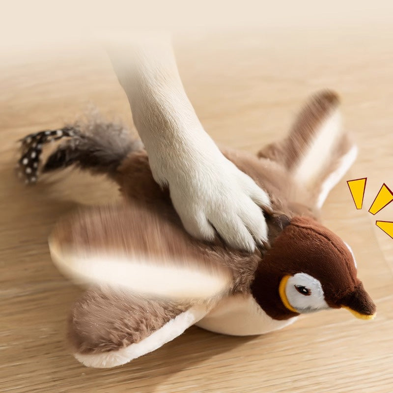 Elektrisches Katzenspielzeug Vogel mit Katzenminze & Geräusch